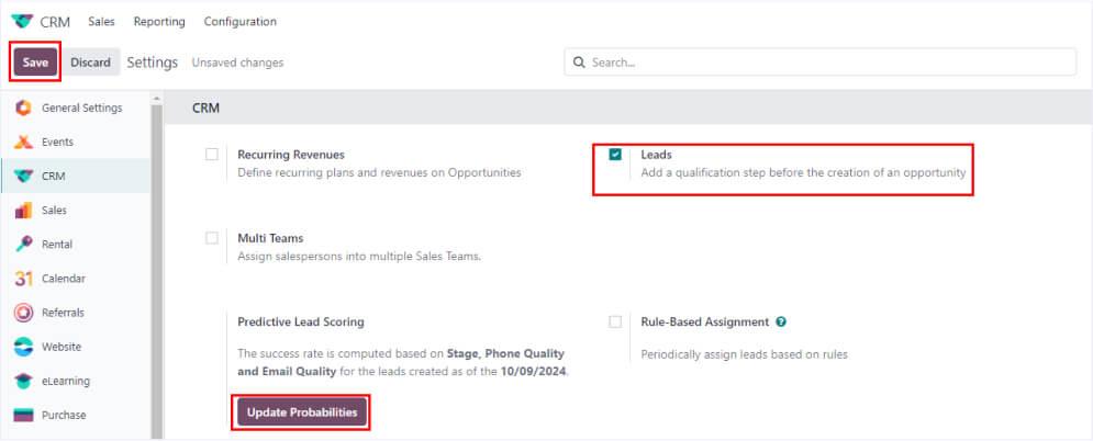 Customization of converting leads into opportunities: Second Step